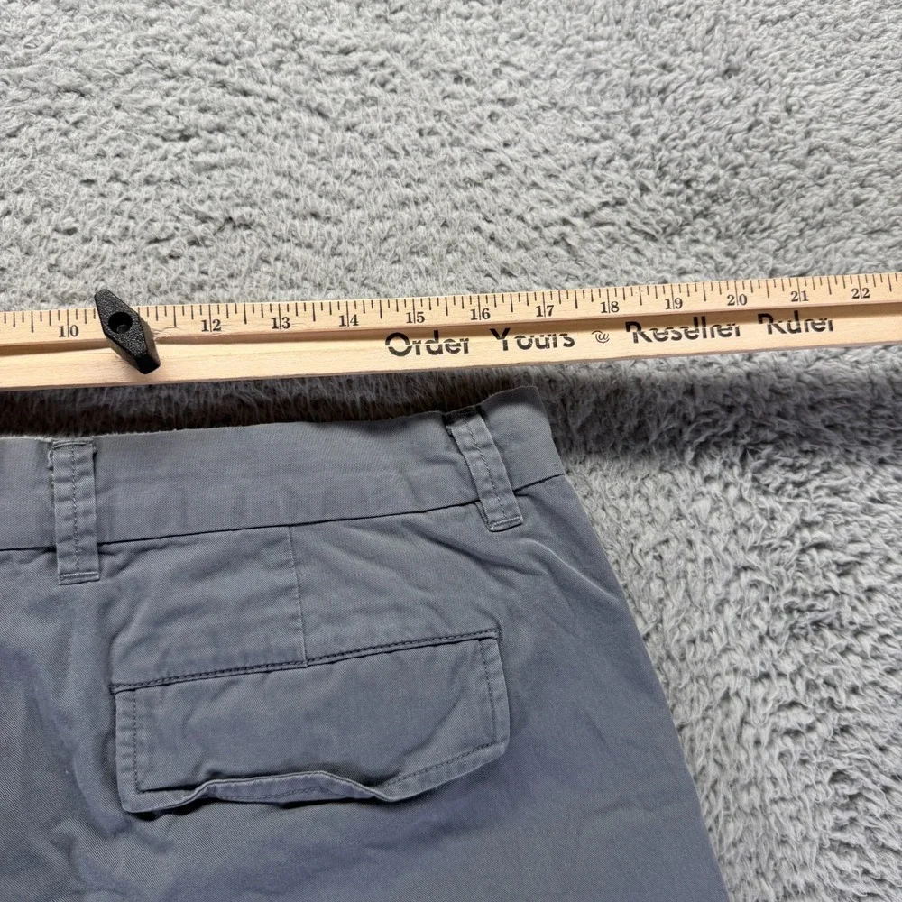 Banana Republic Pant Men 34x32 Gray Cotton Chino Straight Business Preppy Career